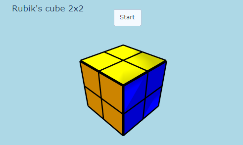 Solución cubo Rubik 2x2 método A*